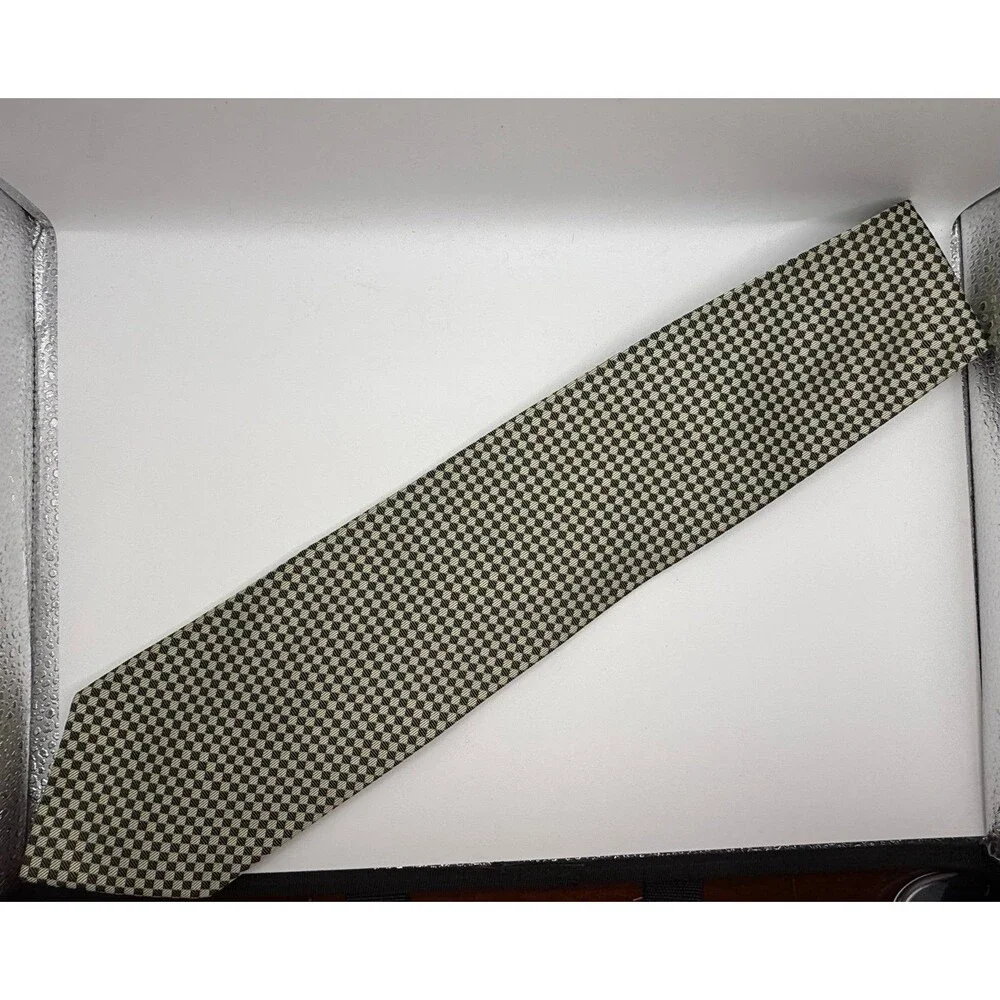 Vintage Valerio Garati geometric silk necktie